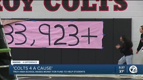 Troy High School students raise $33k to support fellow students struggling
