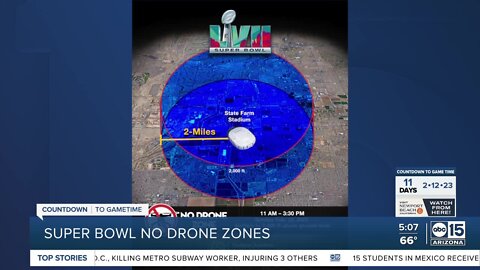 Super Bowl no drone zones