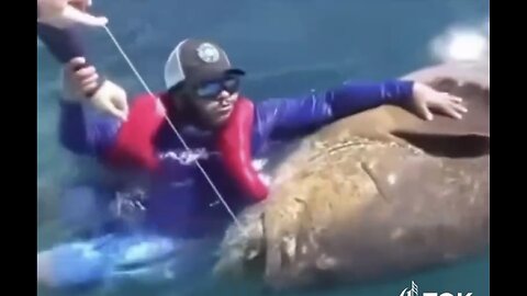 TAKING A SELFIE🤿🤳🎣🐟📸WITH A LARGE GIANT SIZE GRUPPER🚣🎣🐟💫