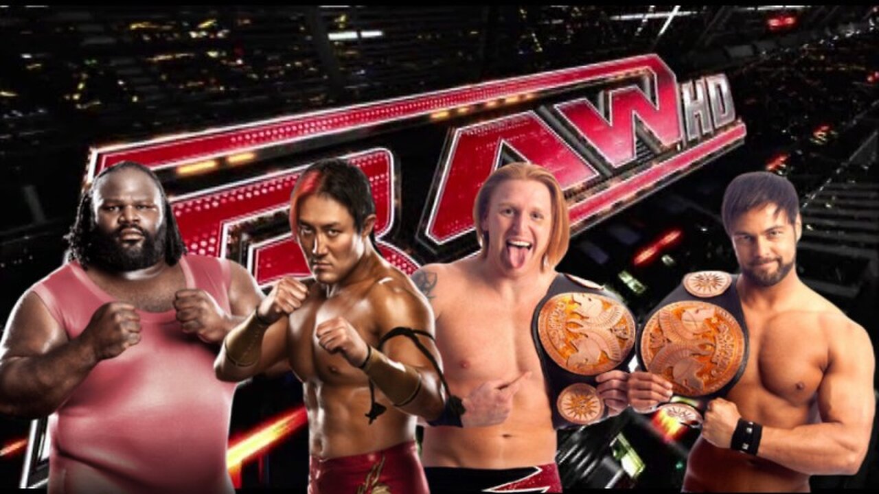 Mark Henry & Yoshi Tatsu vs Heath Slater & Justin Gabriel (Full Match)