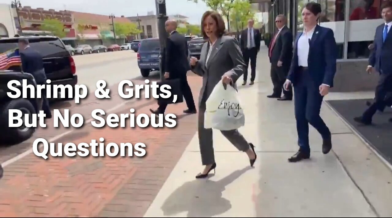 Kamala Says Shrimp & Grits Ignoring Questions From The Press