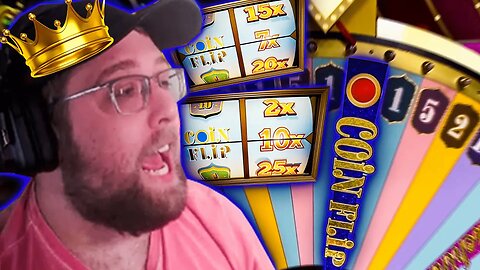 10X & 7X TOP SLOT COIN FLIP BAIT ON CRAZY TIME! *SAD* (1 AWAY KING)