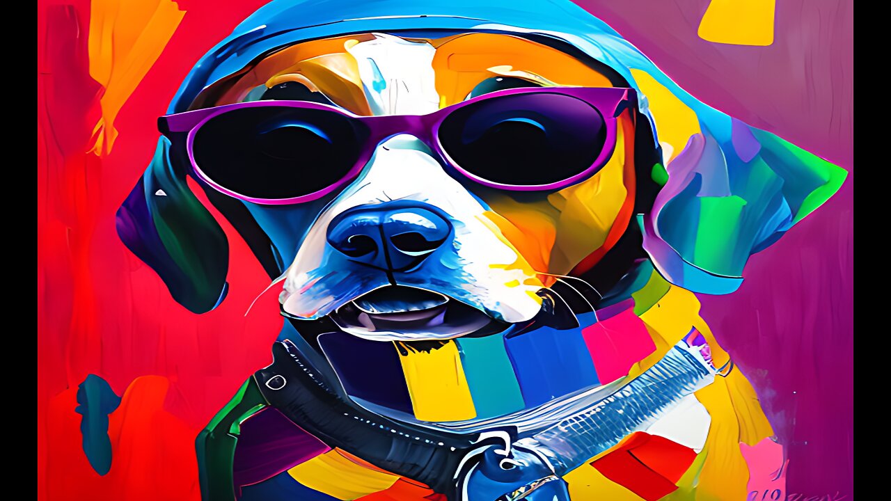 A stylish dog