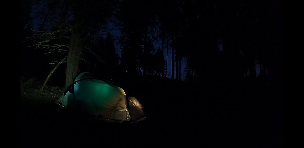 SNUGPAK SCORPION 3 TENT. NIGHTLAPSE GOPRO. 19th Jan 2023