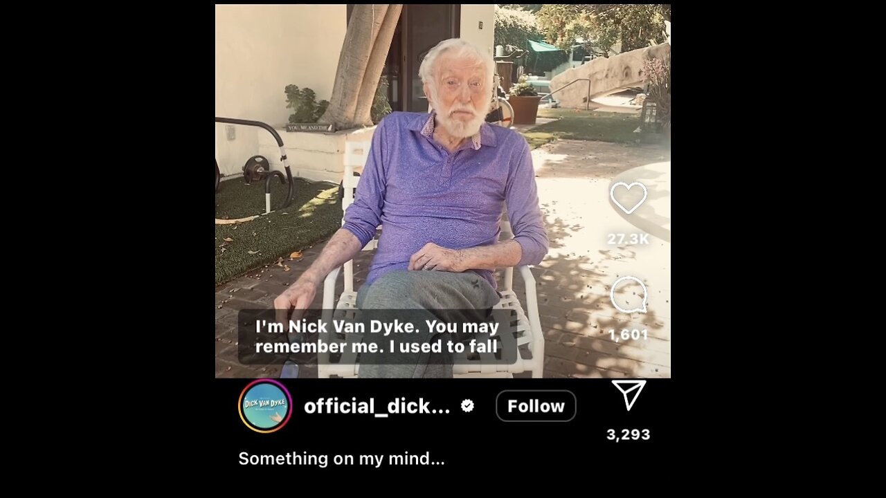 Captioned - Nick Van Dyke, something on my mind