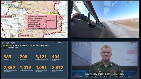 14.02.23 ⚡Russian Defence Ministry report on the progress of the deNAZIfication of Ukraine