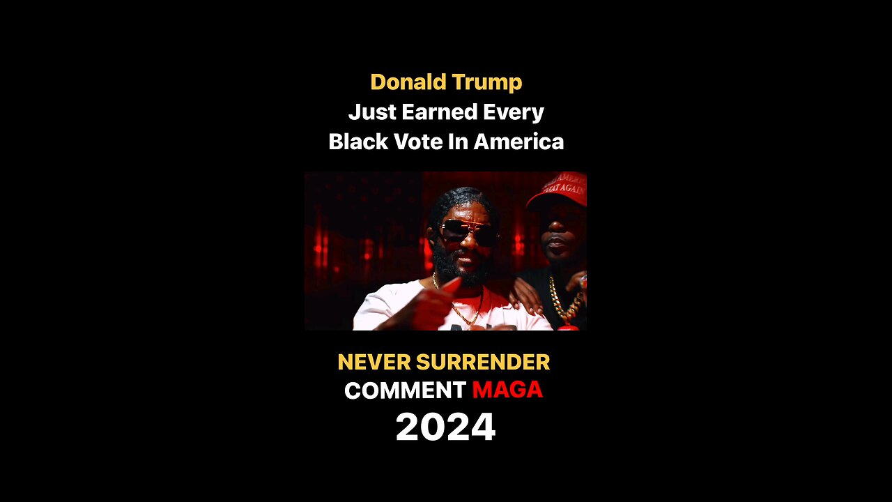 TRUMP DEFINITELY SECURED THE BLACK VOTE #MAGA #TRUMP