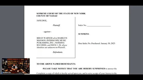 BREAKING: New Suit Against Marilyn Manson; 1st Read Through
