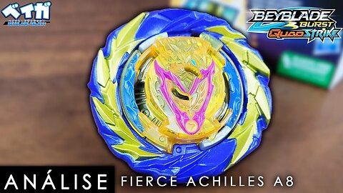Análise FIERCE ACHILLES A8 - Beyblade Burst QuadStrike