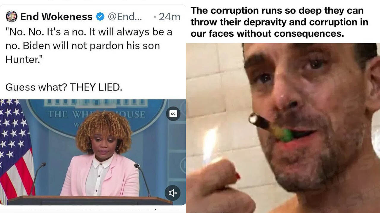 President Joe Biden issues pardon for son Hunter Biden, after PROMISING he wouldn't do that 😠