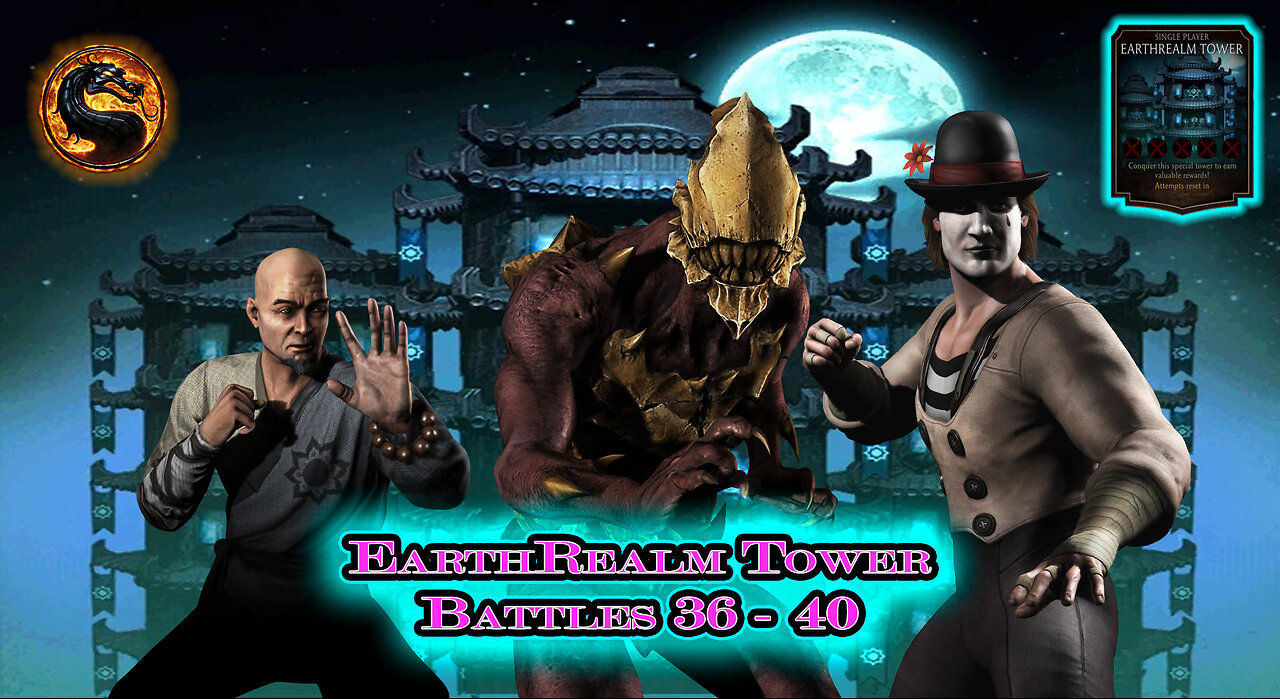 MK Mobile. EarthRealm Tower Battles 36 - 40 [ Mortal Kombat ]