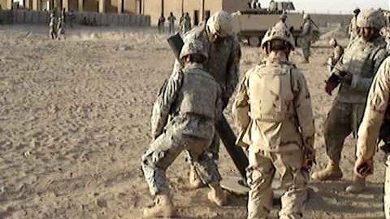 "Me gunning on a 120mm Mortar in Iraq 2005" OIF III 2005 48th BCT 1-121st Infantry 11C