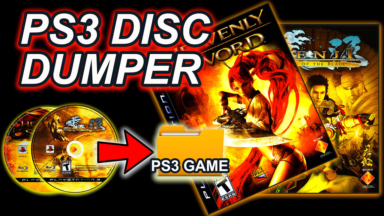 Volcado de discos con PS3 DISC DUMPER (Genji Days of the Blade y Heavenly Sword, 2024)