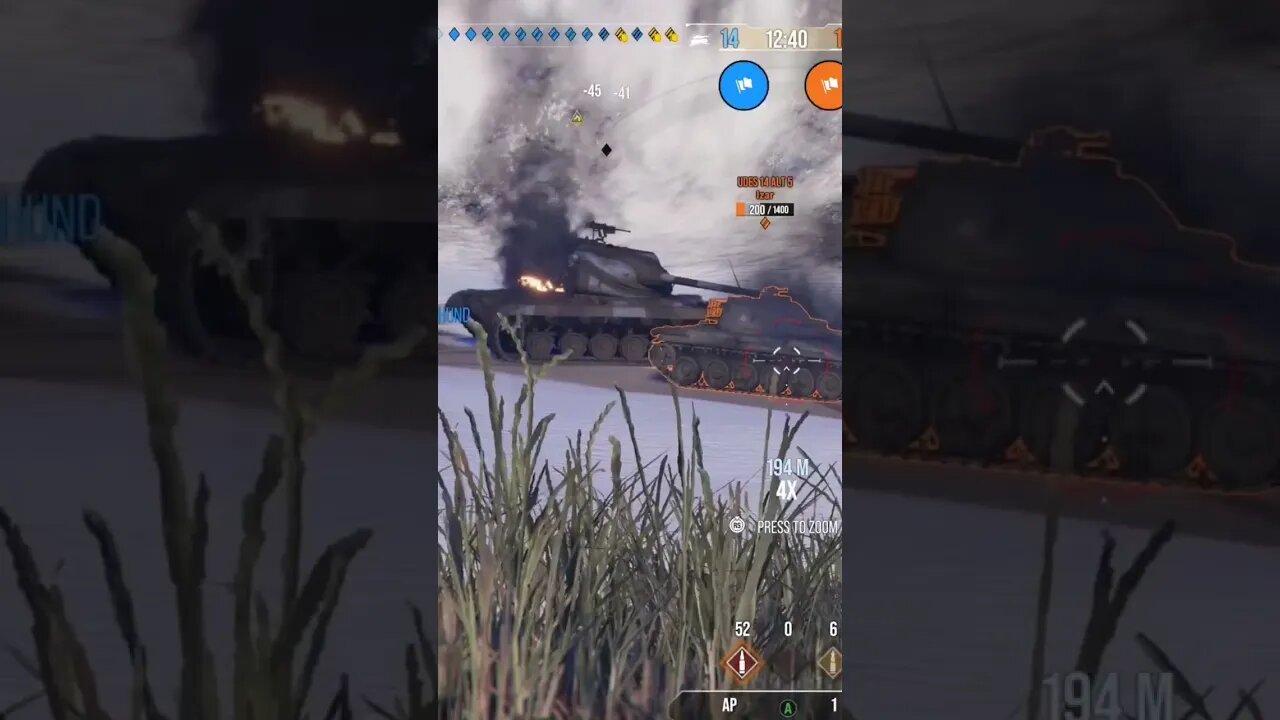 World of Tanks Xbox: Me and someone else destroyed two different enemies at the same time. lol