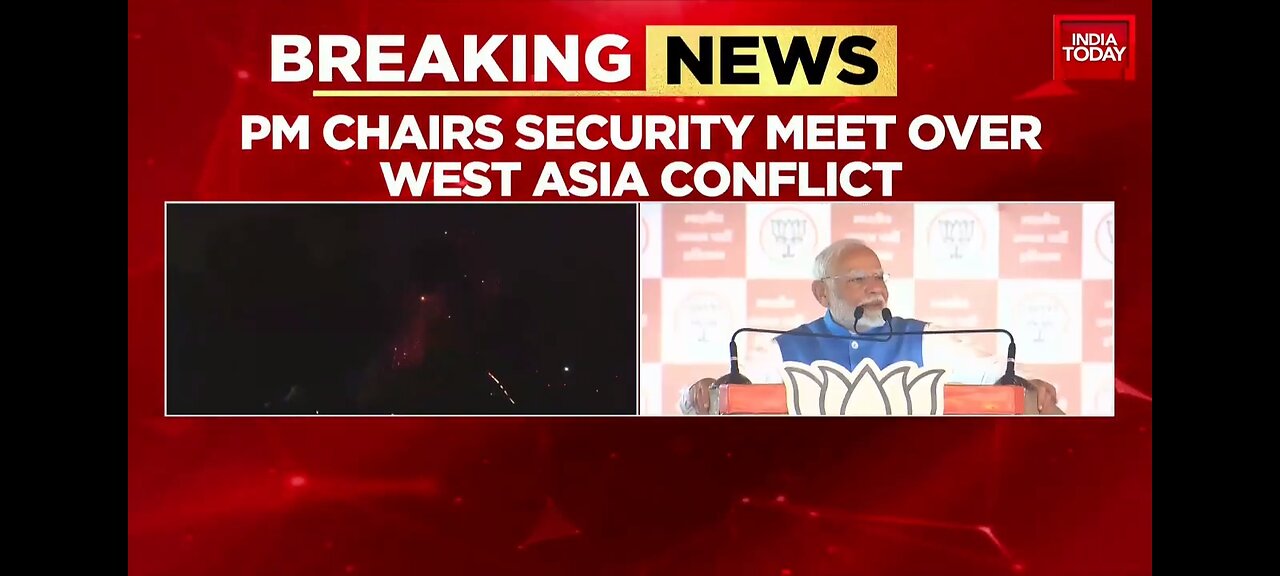 PM Modi Chairs Security Meeting on West Asia Conflict