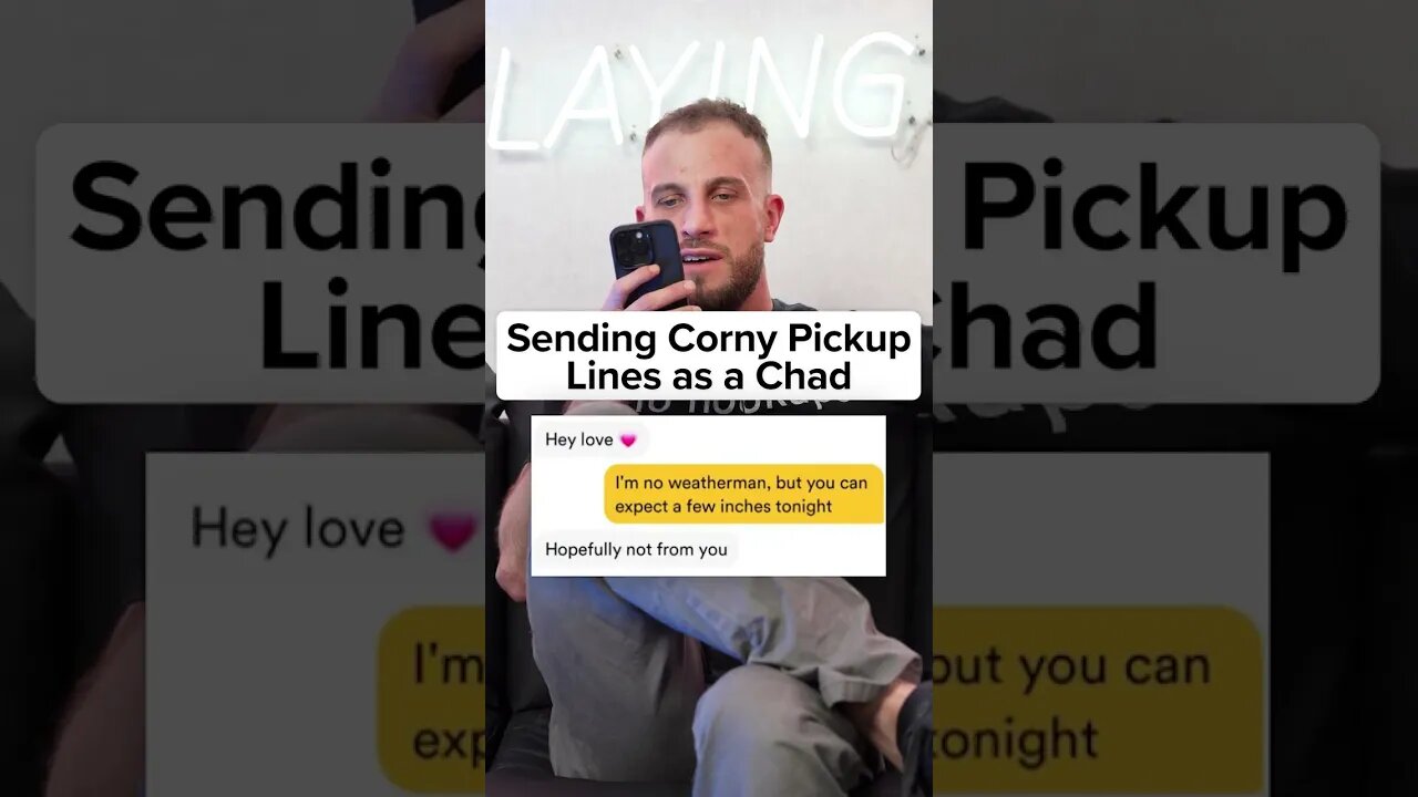 Using Corny Pickup Lines As A Chad (Bumble Experiment)