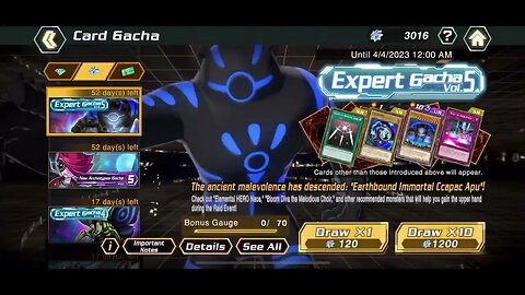 Yu-Gi-Oh! Cross Duel - Expert Gacha Vol. 5 x First Opening