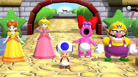 Mario Party 9 Garden Battle - Daisy vs Peach vs Birdo vs Wario