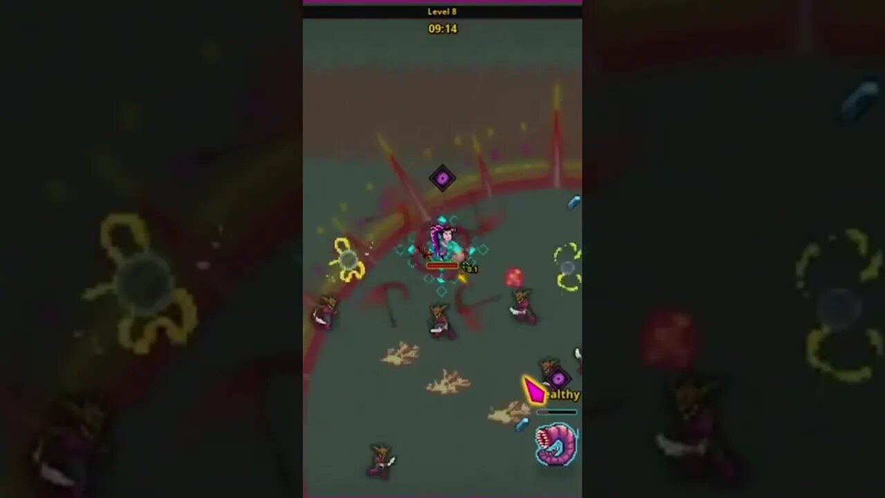 Um verme atrás de mim #roguelike #vampiressurvivors #20minutestilldawn #spellbookdemonslayer #shorts