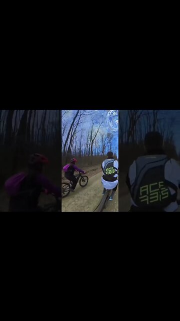 Insta360 x3 Sky Swap - Riding together - emtb | #shorts