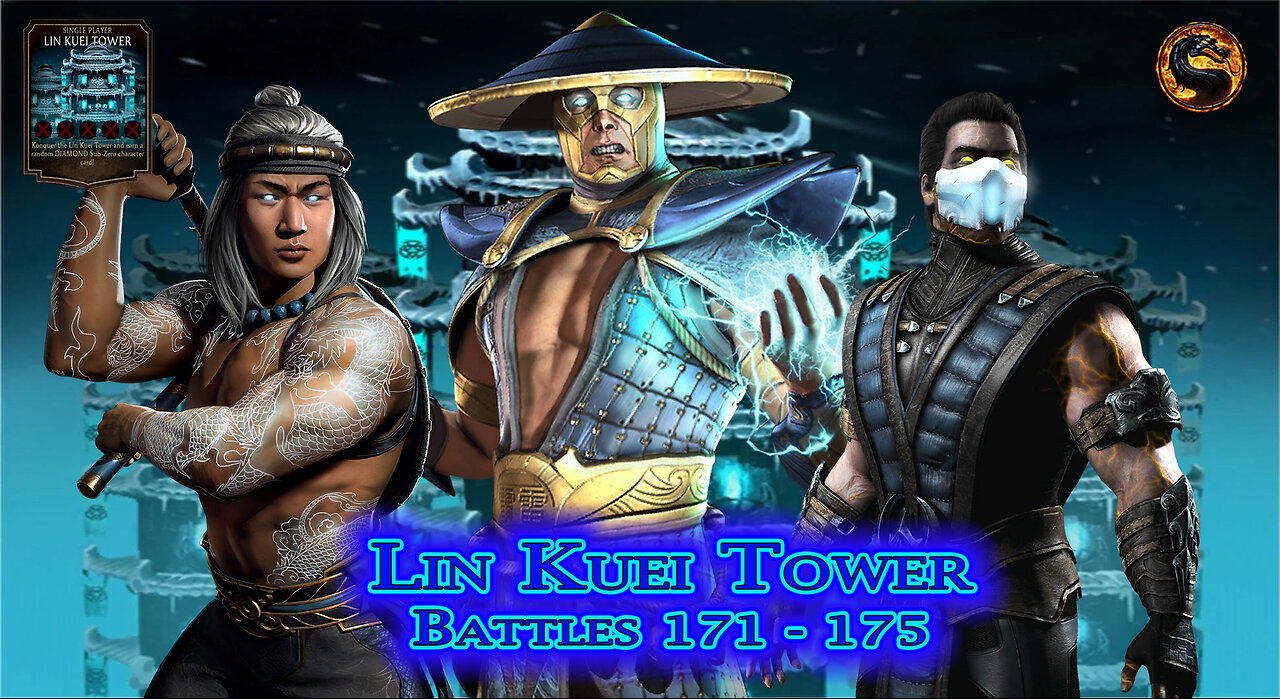 MK Mobile. LIN KUEI Tower Battles 171 - 175