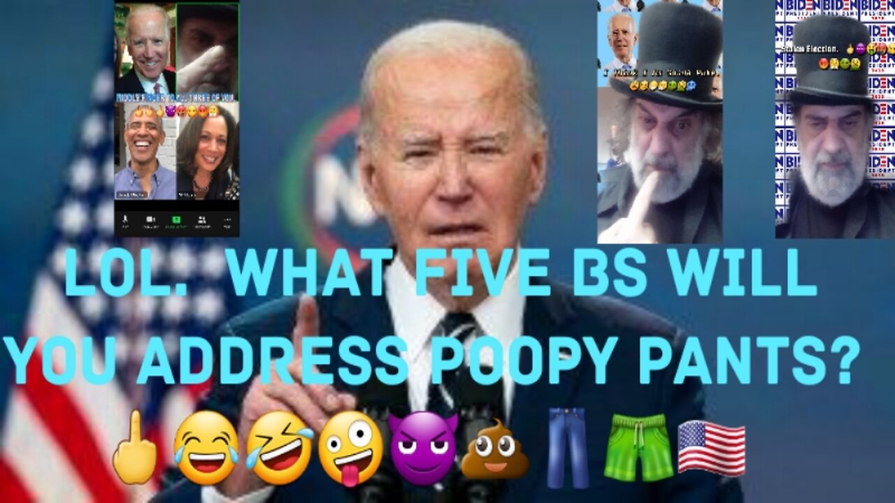 Poopy Pants Biden Will Say BS At SOTU. 🖕😂🤣🤪😈💩👖🩳🇺🇸