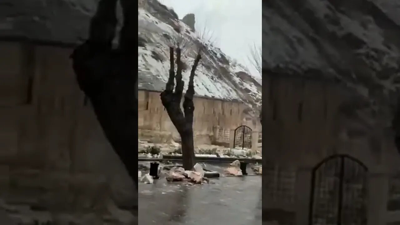 Gaziantep Castle collapsed during the earthquake #earthquake #turkey