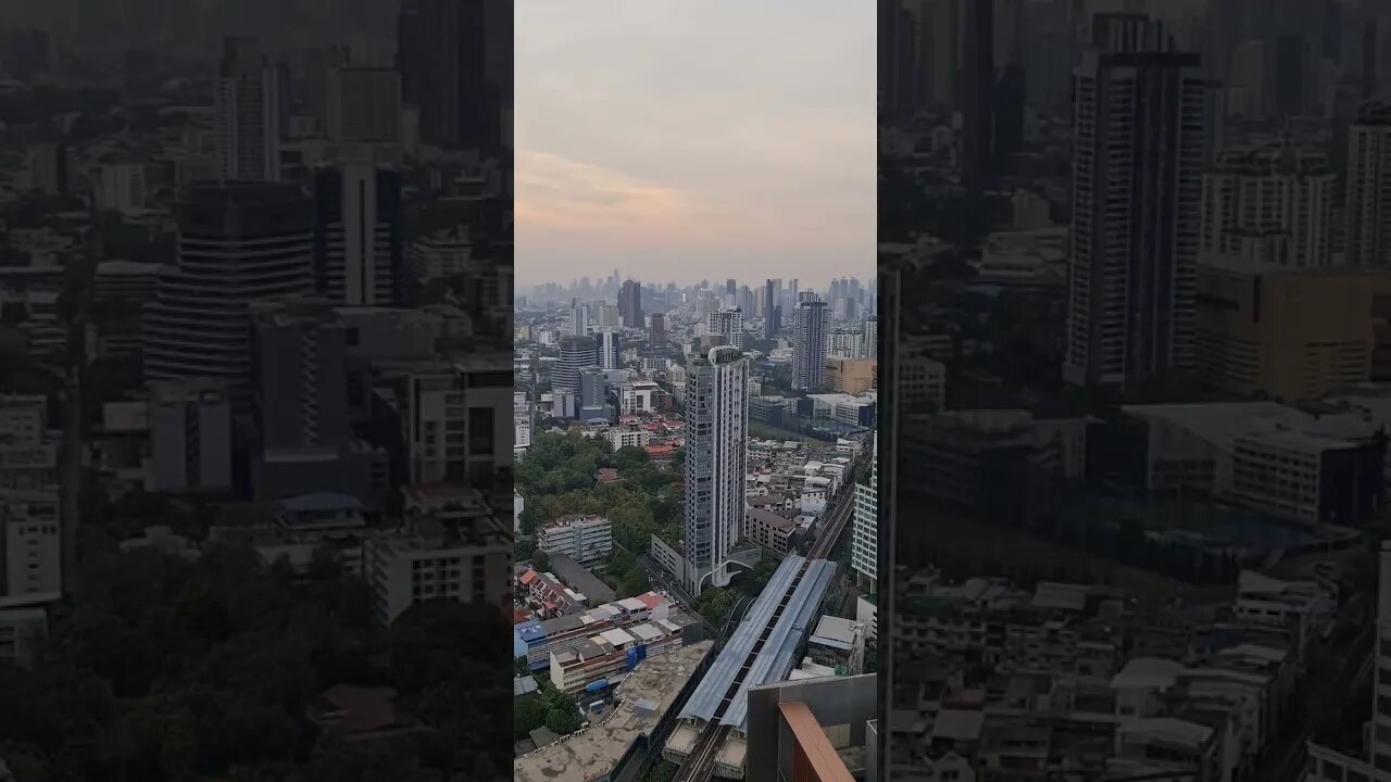 Rooftop Bar 46th Floor Bangkok Thailand 🇹🇭 #shorts #bangkok #thailand #expat #rooftop #bar