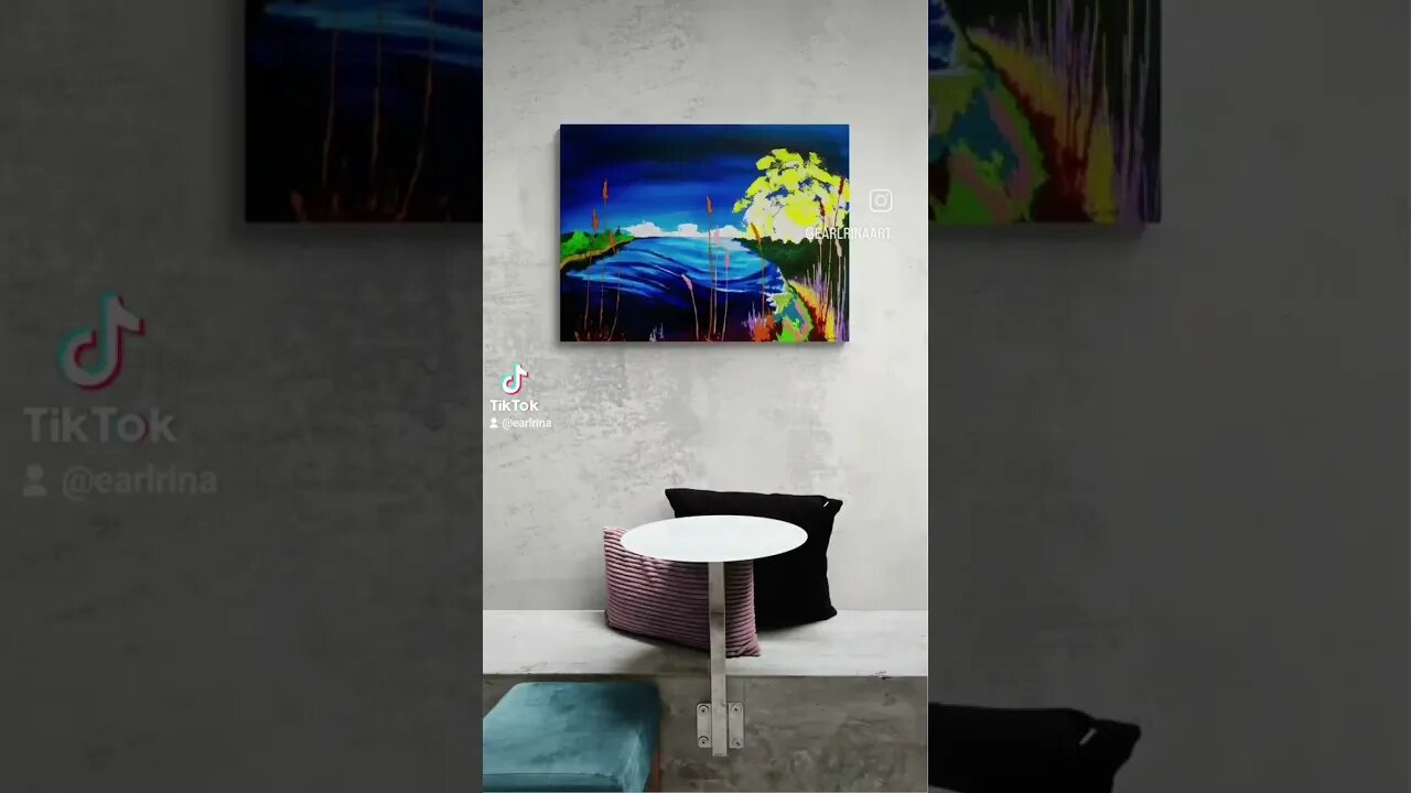 The Flow." Acrylic on Canvas. #art #reels #tiktok #shorts #artwork