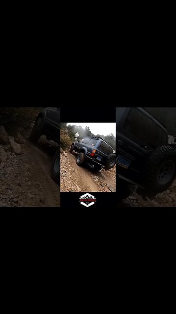 80 series Right hand drive HDJ81 Off Road in the rain.