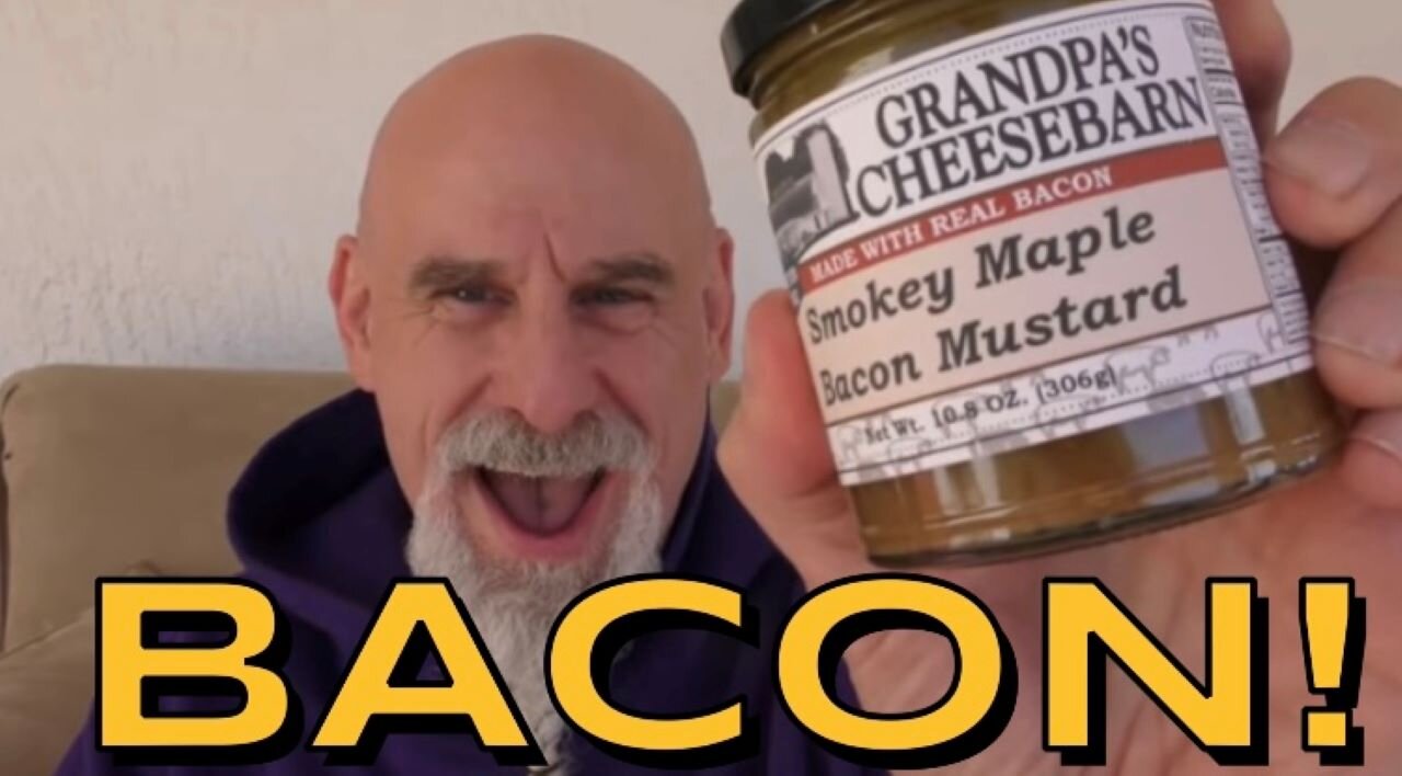 Smokey Maple Bacon Mustard form Grandpa's Cheesebarn! Thank you Blessed2crochet!