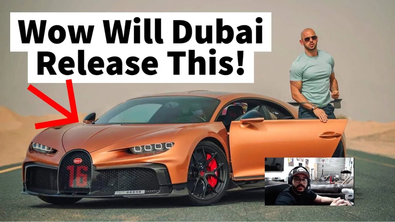 Andrew Tate Bugatti Set to Be Sold Will Dubai Release it to Romania?