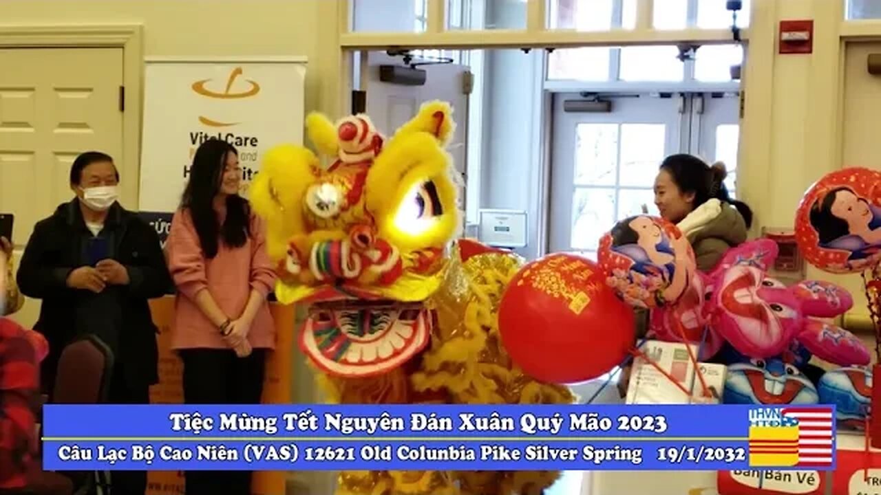 Tiệc Mừng Tết Nguyên Đán Xuân Qúy Mão 2023 do Câu Lạc Bộ Cao Niên (VAS) tổ chức vào ngày 19/1/2023.