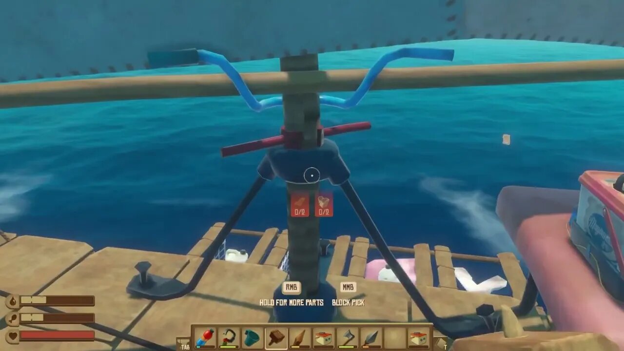 Raft Part 26, Turning a raft into a Boat.