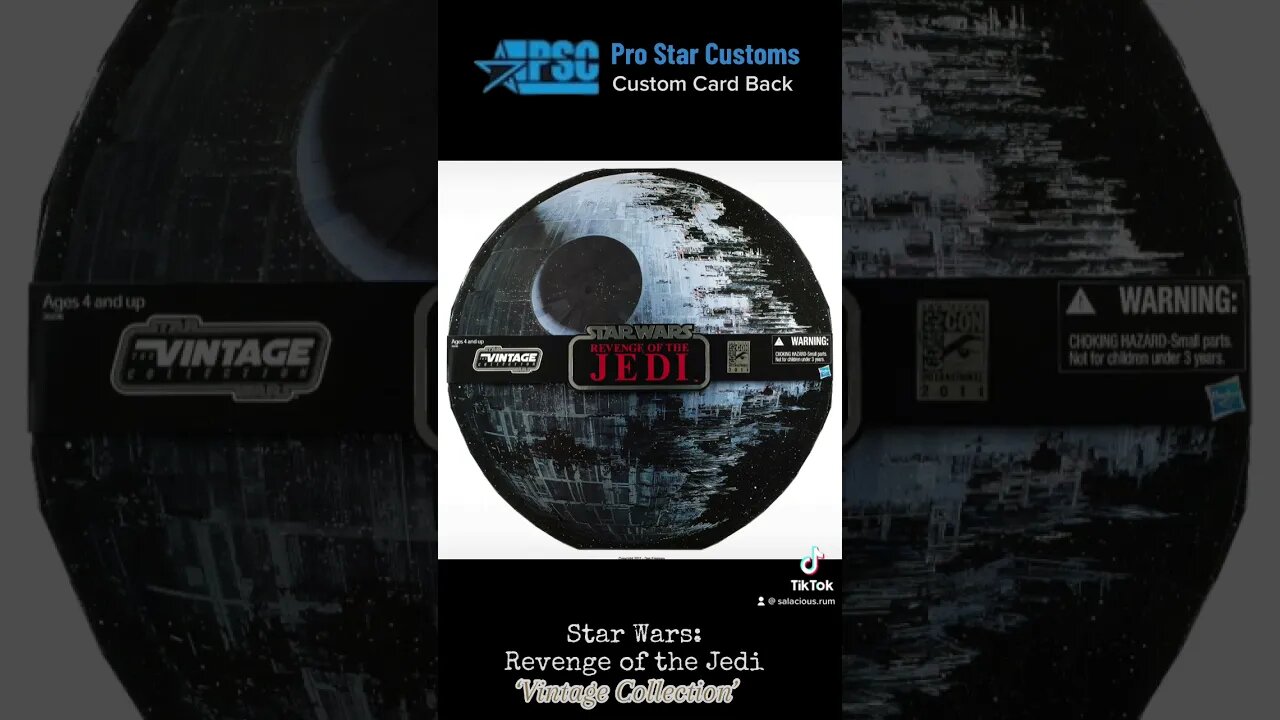 Pro Star Customs ‘Card Back’ - Star Wars: Revenge of the Jedi - Salacious Crumb (Vintage Collection)