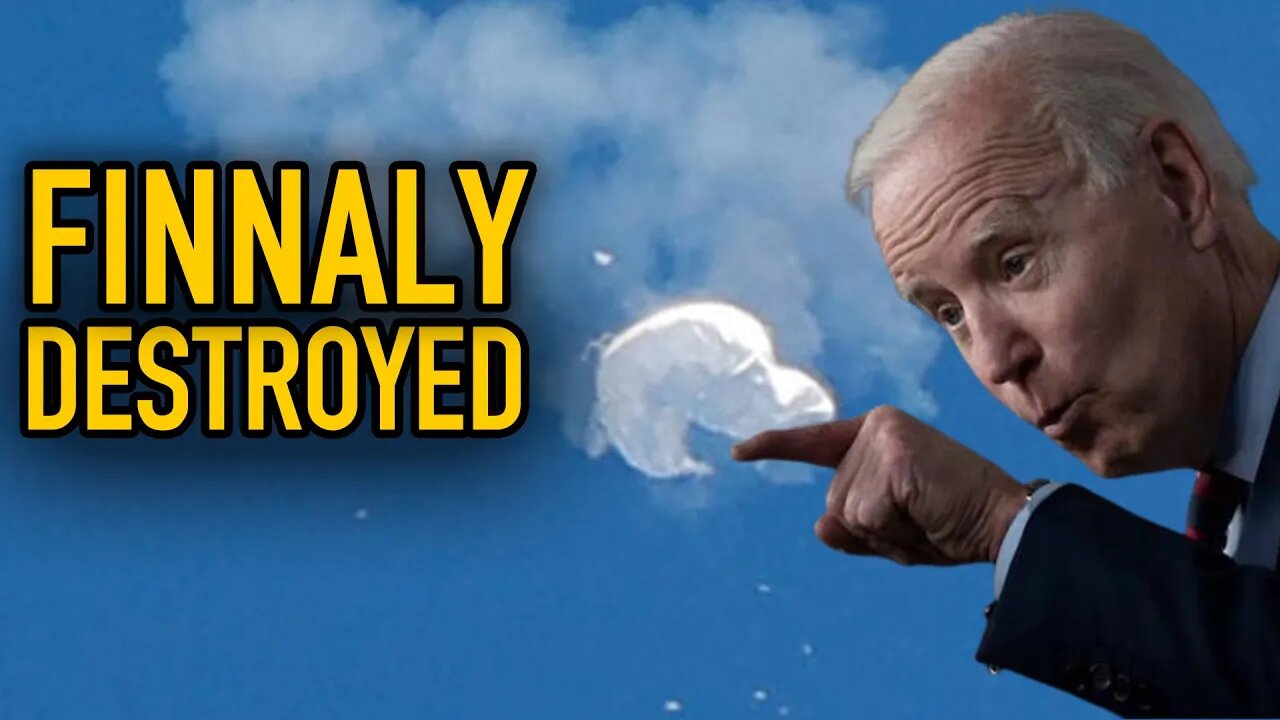 Biden FINALLY Destroys Chinese Spy Balloon before BLAMING Trump