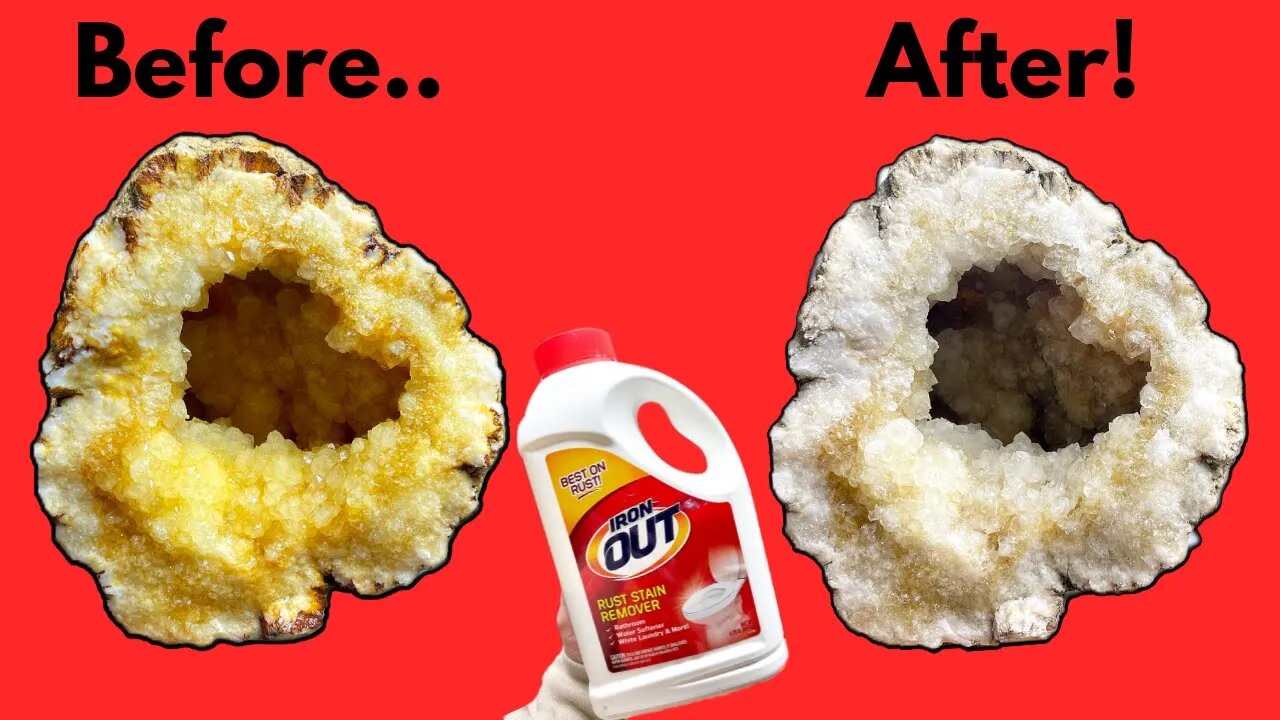 Iron Out vs. GEODE (how to clean stained rocks)