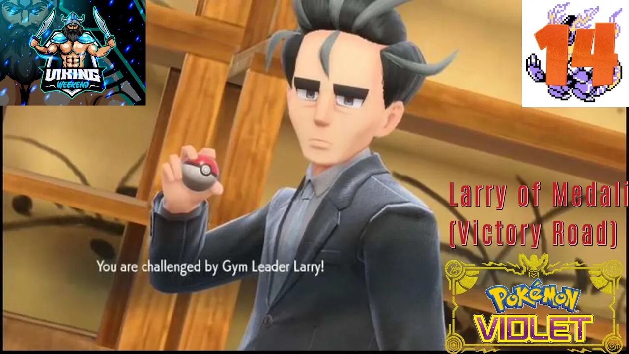 Pokemon Violet Playthrough Part 14: Larry of Medali (Victory Road) (NO AUDIO)