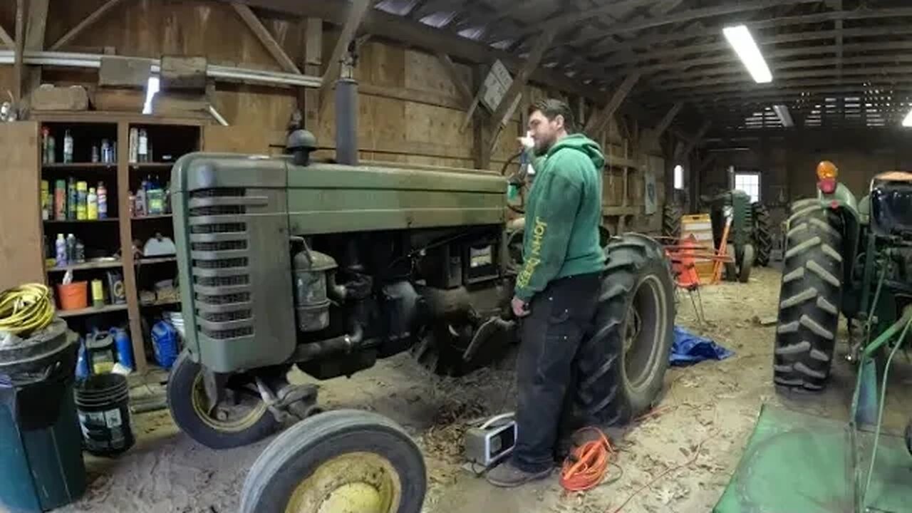 Replacing Points in a John Deere M Tractor | NO SPARK