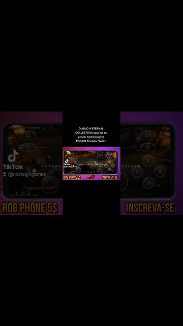 Que locura poder jogar DIABLO III no celular Android. Game play foi possível graças ao Egg NS.