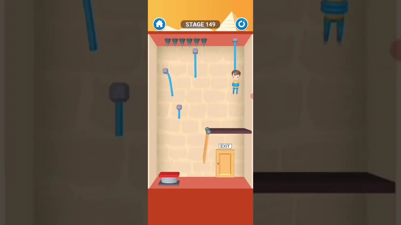 rescue cut rope puzzle 😎 #shorts