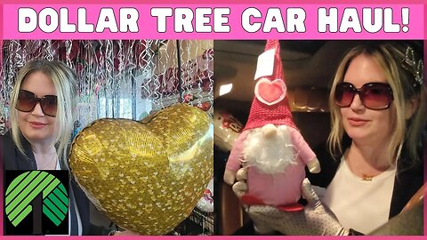 DOLLAR TREE CAR HAUL | ALL NEW FINDS | VALENTINE'S BALLONS PLUS FRIEND MAIL | #dollartree