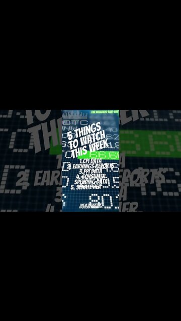 5 things to watch this week... #cpi #spy #fed #fedratehike #nasdaq #livetrading #daytrading #amc