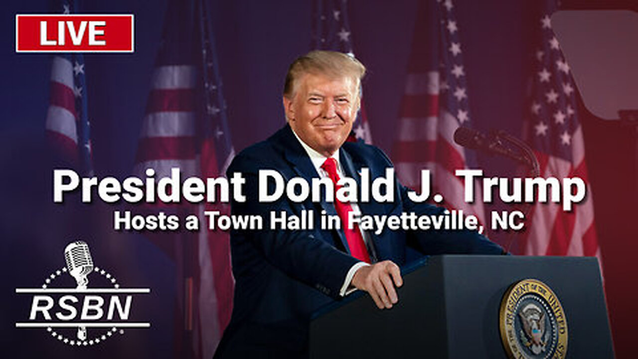 LIVE: President Trump Hosts a Town Hall in Fayetteville, NC - 10/4/24 | Join Eric Trump, Navarro, Flynn, Kash, Julie Green, Amanda Grace & Team America October 17-18 In Selma, NC (Request Tix Via Text 918-851-0102)