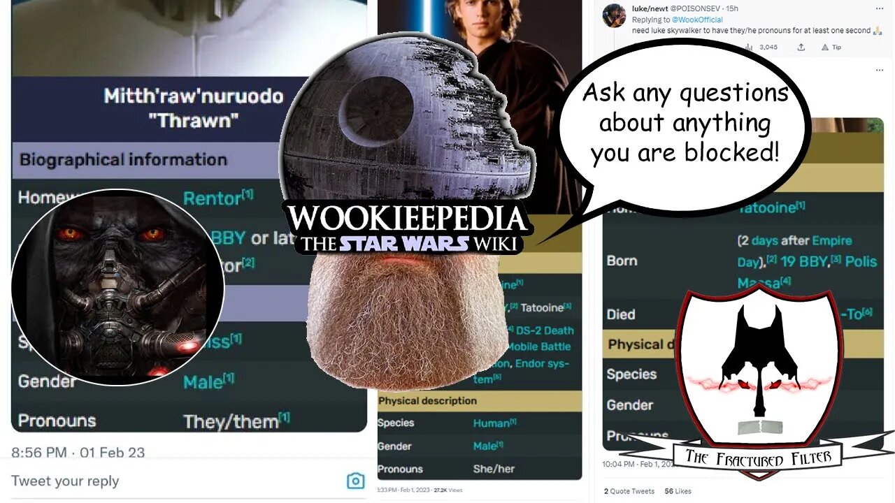 Wookieepedia Panders to Pronoun Brigade