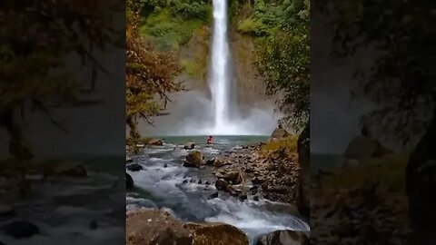 The Akimi Falls in the Highlands of Papua New Guinea