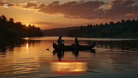 canoe on a calm lake