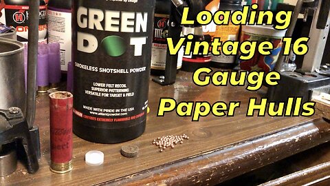 16 Gauge 1 1/8 Ounce #6 Shot In Vintage Western Paper Hulls