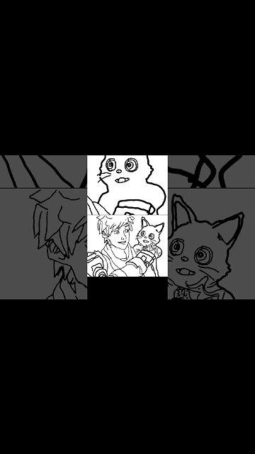 Drawing Hi-Fi Rush Cat and Hero #drawing #hifirush