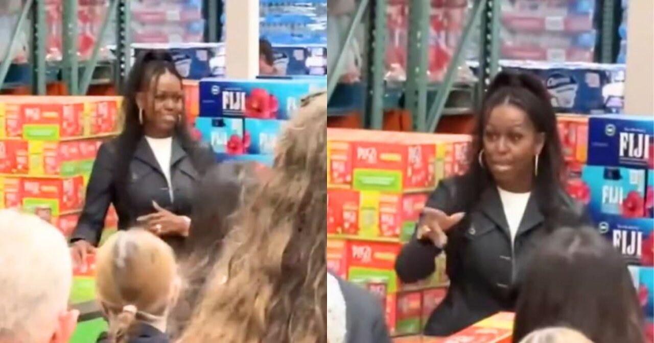 Michelle Obama Spotted at Costco Promoting New Drink